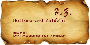 Hellenbrand Zalán névjegykártya