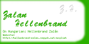 zalan hellenbrand business card