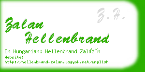 zalan hellenbrand business card